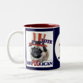 Tasse 2 Couleurs Cadeaux aux amoureux du carlin (Gauche)