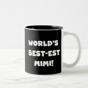 Tasse 2 Couleurs Cadeaux blancs de T-shirts des textes Mimi du