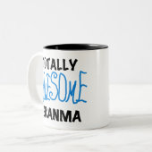 Tasse 2 Couleurs Cadeaux bleus totalement impressionnants de (Devant gauche)