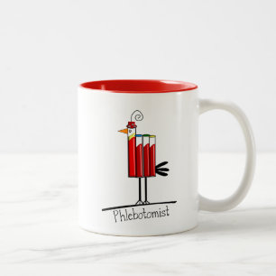 Tasse 2 Couleurs Cadeaux "Blood Tube Bird"