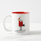 Tasse 2 Couleurs Cadeaux "Blood Tube Bird" (Gauche)