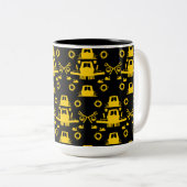 Tasse 2 Couleurs Cadeaux British Narrowboat (Devant droit)