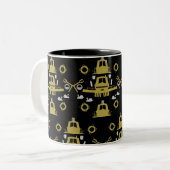 Tasse 2 Couleurs Cadeaux British Narrowboat (Devant gauche)