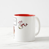 Tasse 2 Couleurs Cadeaux comiques psychiatriques (Devant droit)