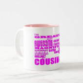 Tasse 2 Couleurs Cadeaux d'amusement pour des cousins : Le plus (Devant gauche)