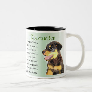 Tasse 2 Couleurs Cadeaux d'art de rottweiler