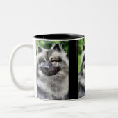 Tasse 2 Couleurs Cadeaux d'art Keeshond (Gauche)