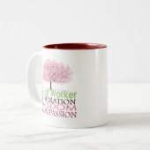 Tasse 2 Couleurs Cadeaux d'assistant social (Devant gauche)