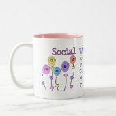 Tasse 2 Couleurs Cadeaux d'assistant social (Gauche)