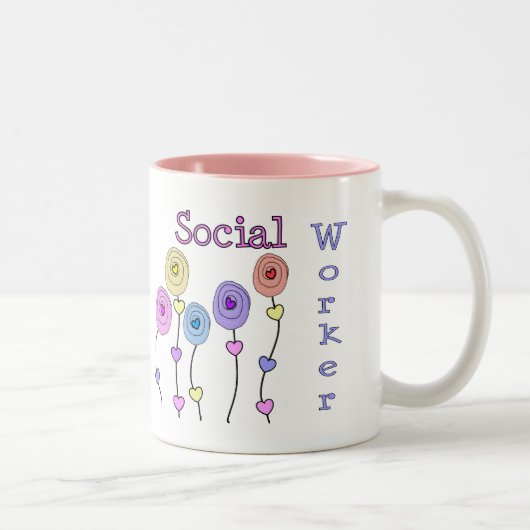 Tasse 2 Couleurs Cadeaux d'assistant social (Droit)