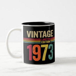 Tasse 2 Couleurs Cadeaux de 49 ans Vintage 1973 49e cadeau d'annive