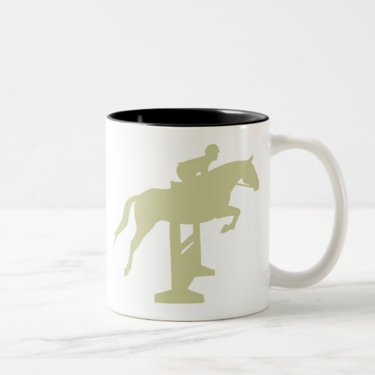 Tasse 2 Couleurs Cadeaux de cheval et de cavalier de pullover de (Droit)