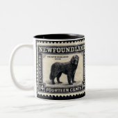 Tasse 2 Couleurs Cadeaux de chiens de Terre-Neuve (Gauche)