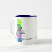 Tasse 2 Couleurs Cadeaux de chiroprakteur (Devant gauche)