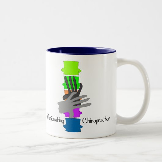 Tasse 2 Couleurs Cadeaux de chiroprakteur (Droit)