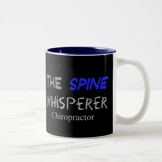 Tasse 2 Couleurs Cadeaux de chiroprakteur "le Whisperer d'épine " (Droit)