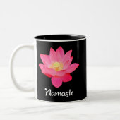 Tasse 2 Couleurs Cadeaux de conception de fleur de Namaste Lotus (Gauche)