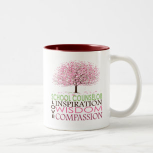 Tasse 2 Couleurs Cadeaux de conseiller d'école