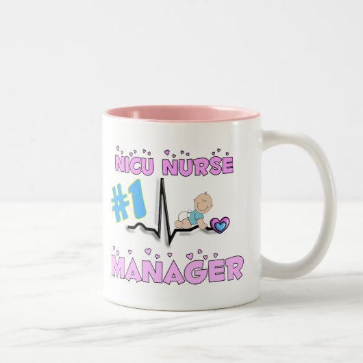 Tasse 2 Couleurs Cadeaux de directeur d'infirmière de NICU (Droit)