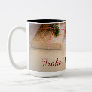 Tasse 2 Couleurs Cadeaux de fête comme motif de Noël