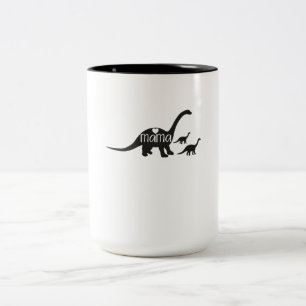 Tasse 2 Couleurs Cadeaux de jour de mères de maman Diplodocus