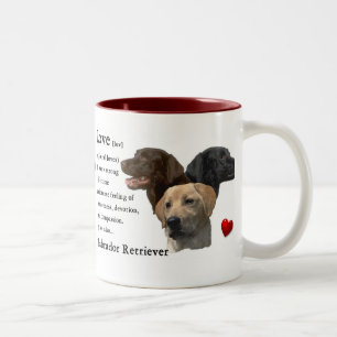Tasse 2 Couleurs Cadeaux de labrador retriever