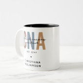 Tasse 2 Couleurs Cadeaux de l'adjoint infirmier certifié rétro de l (Devant gauche)