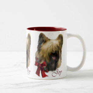 Tasse 2 Couleurs Cadeaux de Noël Briard