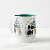 Tasse 2 Couleurs Cadeaux de Noël Papillon (Devant gauche)