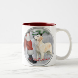 Tasse 2 Couleurs Cadeaux de Noël pour Retriever doré