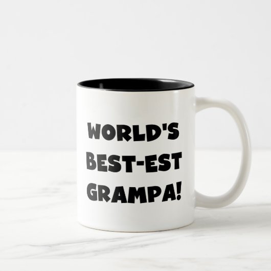 Tasse 2 Couleurs Cadeaux de T-shirts du Meilleur-est Grampa du (Droit)
