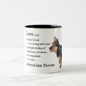Tasse 2 Couleurs Cadeaux de Terrier australien (Centre)