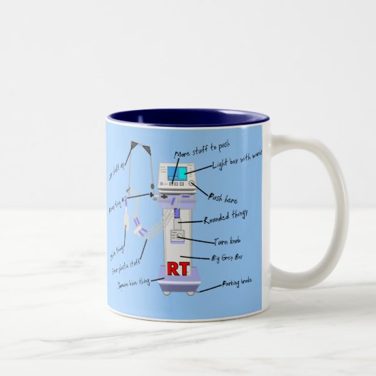 Tasse 2 Couleurs Cadeaux de thérapeute respiratoire (Droit)