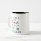 Tasse 2 Couleurs Cadeaux d'enseignants : Premier jour d'école, ense (Devant gauche)