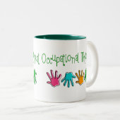 Tasse 2 Couleurs Cadeaux d'ergothérapiste (Devant droit)