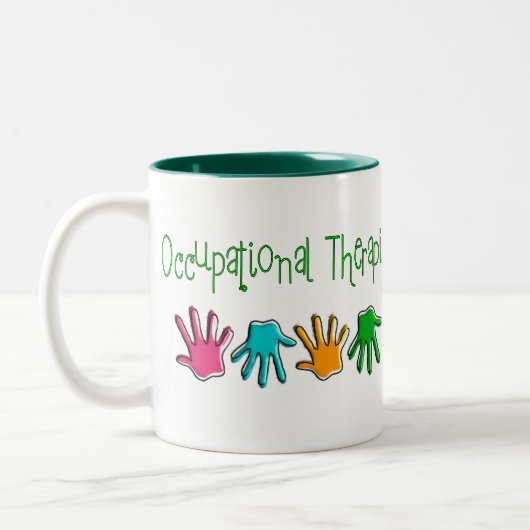 Tasse 2 Couleurs Cadeaux d'ergothérapiste (Gauche)