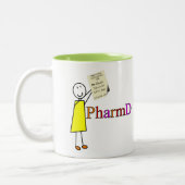 Tasse 2 Couleurs Cadeaux d'étudiant de pharmacie de PharmD (Gauche)