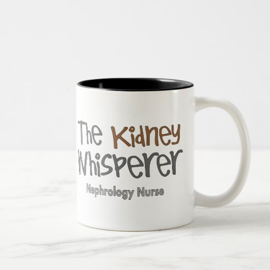 Tasse 2 Couleurs Cadeaux d'infirmière de néphrologie "le Whisperer (Droit)