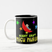 Tasse 2 Couleurs Cadeaux d'INFIRMIÈRE du poste de nuit NICU (Gauche)