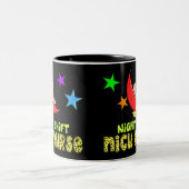 Tasse 2 Couleurs Cadeaux d'INFIRMIÈRE du poste de nuit NICU (Centre)