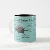 Tasse 2 Couleurs Cadeaux drôles d'assistant social (Devant gauche)