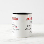 Tasse 2 Couleurs Cadeaux drôles d'infirmière de Psych (Centre)