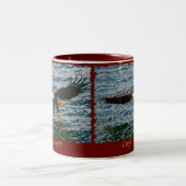 Tasse 2 Couleurs Cadeaux EAGLE LOVER (Centre)