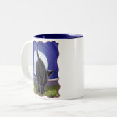 Tasse 2 Couleurs Cadeaux et accessoires de chat noir (Devant gauche)