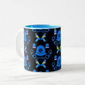 Tasse 2 Couleurs Cadeaux Et Accessoires De Police Britannique (Devant gauche)