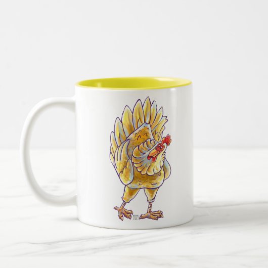 Tasse 2 Couleurs Cadeaux et accessoires de poulet (Gauche)