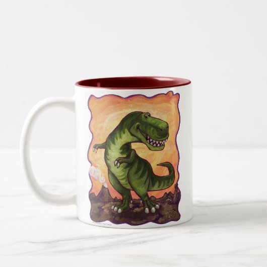 Tasse 2 Couleurs Cadeaux et accessoires Tyrannosaurus (Gauche)