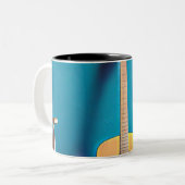 Tasse 2 Couleurs Cadeaux guitaristes (Devant gauche)