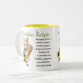 Tasse 2 Couleurs Cadeaux Kelpie australien, cadeaux Kelpie australi (Devant gauche)