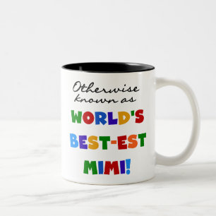 Tasse 2 Couleurs Cadeaux lumineux de T-shirts des couleurs Mimi du